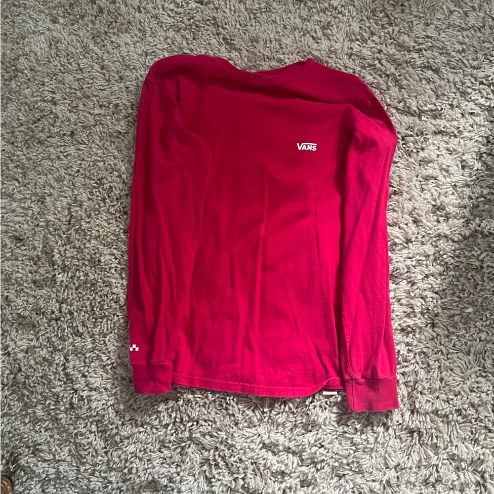 Pink Vans Long Sleeve flower shirt